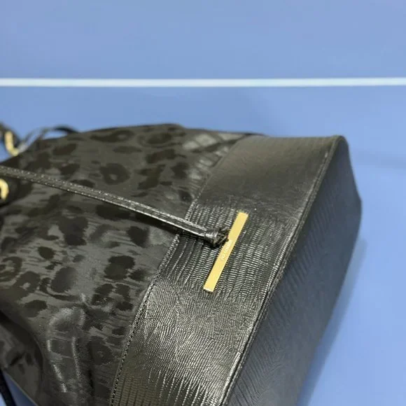 Brahmin Black Selene Bucket Shoulder Bag- Used - Picture 4 of 12